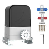 Alt Tag: Smart Sliding Gate Opener Automatic GALO motor kit with gear, mounting base, limit switches and bolts, CE certified