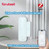 Alt Tag: ZigBee Door & Window Sensor smart wireless security device with Zigbee gateway compatibility shown with mobile app