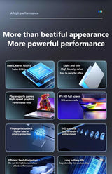 15.6 inch laptop Intel Celeron N5095 16GB RAM