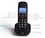 2.4GHz long range cordless answering machine phone