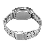 F91W LED digital sports watch with steel band