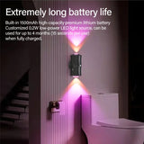 Alt Tag: Motion Sensor LED Wall Light magnetic spotlight with long battery life, wall-mounted LED uplight/downlight in bathroom