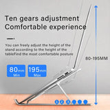 portable adjustable laptop stand with heat dissipation