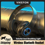 wireless bluetooth gaming headset with microphone