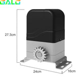 Alt Tag: Smart Sliding Gate Opener Automatic GALO motor unit with gear, 27.3cm height, 24x16cm base, CE certified