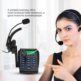 call center telephone headset with dial pad