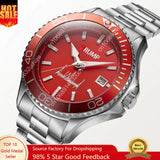 unisex red fashion wristwatch gift