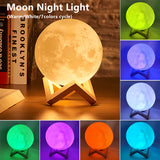 LED moon night light for kids bedroom