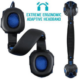 wired gaming headset with noise cancelling mic
