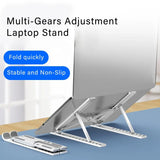 portable adjustable laptop stand with heat dissipation