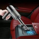 Alt Tag: 120W cordless handheld vacuum cleaner for home and car cleaning car seat crevices with brush nozzle, rechargeable portable vacuum