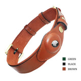 Leather Cat Collar with GPS IllumniWave