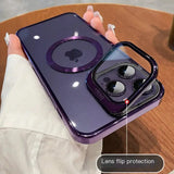 ElectroPlated iPhone 15 Pro Max Case with Stand IllumniWave