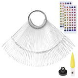 clear numbered nail swatch sticks