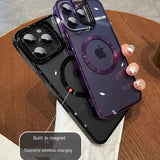 ElectroPlated iPhone 15 Pro Max Case with Stand IllumniWave