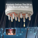 electric scalp oil applicator with massager