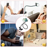 Adjustable Gooseneck Phone Stand for Bed and Desk IllumniWave
