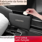 leather car organizer and trash bin