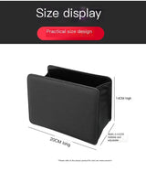 leather car organizer and trash bin
