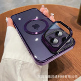 ElectroPlated iPhone 15 Pro Max Case with Stand IllumniWave