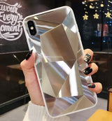 Chic 3D Diamond Mirror Case for iPhones IllumniWave