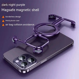 metal shockproof iPhone case with magnetic stand