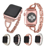 diamond stainless steel Apple Watch strap