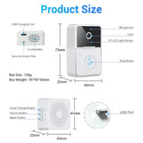 wireless smart WiFi video doorbell