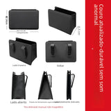 leather car organizer and trash bin