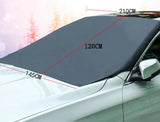 magnetic windshield snow cover