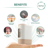 electric scalp oil applicator with massager