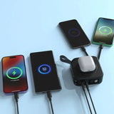 5 in 1 magnetic wireless charger power bank