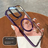 ElectroPlated iPhone 15 Pro Max Case with Stand IllumniWave