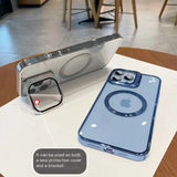 ElectroPlated iPhone 15 Pro Max Case with Stand IllumniWave