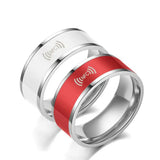 stainless steel NFC smart ring