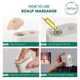 electric scalp oil applicator with massager