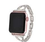diamond stainless steel Apple Watch strap