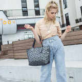 chic PU leather tote bag for women