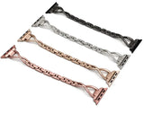 diamond stainless steel Apple Watch strap