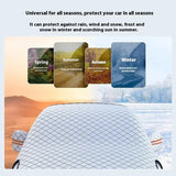 car windshield snow cover