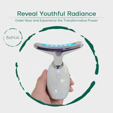 LED face and neck lifting device